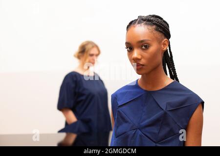 London, UK. 13th Mar, 2021. The IA London London Spring/Summer 2022 Fashion Week presentation held at the October Gallery in Bloomsbury. Picture date: Saturday September 18, 2021. Photo credit should read Credit: Katie Collins/Alamy Live News Stock Photo