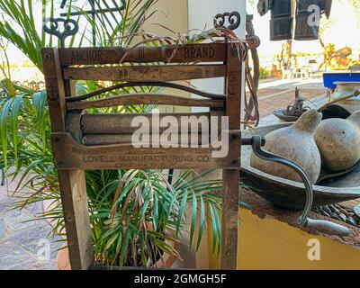 Antique Wooden Clothes Dryer or Exciter Anchor Brand Bicycle