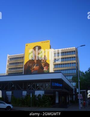 Spectacular mural by Lisa King on TGC Centre wall, Darwin, Northern Territory, Australia. No PR Stock Photo