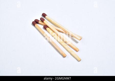 unused match stock isolated on white background Stock Photo