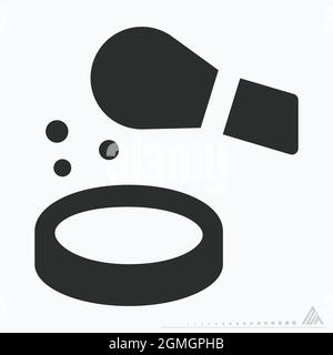 Icon Vector of Blush - Glyph Style - Simple illustration, Editable stroke, Design template vector, Good for prints, posters, advertisements, announcem Stock Vector