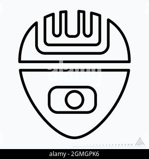 Icon Vector of Epilator - Line Style - Simple illustration, Editable stroke, Design template vector, Good for prints, posters, advertisements, announc Stock Vector
