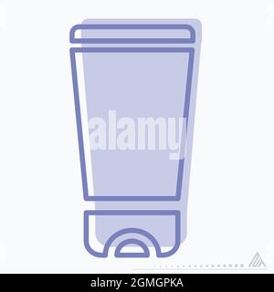 Icon Vector of Body Lotion - Two Tone Style- Simple illustration, Editable stroke, Design template vector, Good for prints, posters, advertisements, a Stock Vector