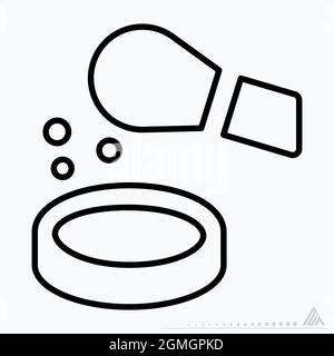 Icon Vector of Blush - Line Style - Simple illustration, Editable stroke, Design template vector, Good for prints, posters, advertisements, announceme Stock Vector