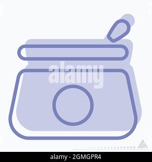 Icon Vector of Beauty Case - Two Tone Style - Simple illustration, Editable stroke, Design template vector, Good for prints, posters, advertisements, Stock Vector
