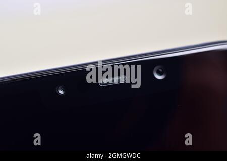 Closeup of Mobile Earpiece Stock Photo