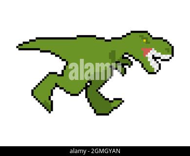 Dinosaur Trex 8 Bit Pixel Art Arcade Game Cartoon - Arte vetorial de stock  e mais imagens de Jogo de Vídeo - Jogo de Vídeo, Personagem fictícia,  Personagens - iStock