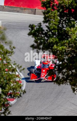 Monterey, California, USA. 18th Sep, 2021. MARCUS ERICSSON (8) of Kumla, Sweden qualifies for the Firestone Grand Prix of Monterey at WeatherTech Raceway Laguna Seca in Monterey, California. (Credit Image: © Kenneth Weisenberger Grindstone/ASP via ZUMA Press Wire) Stock Photo