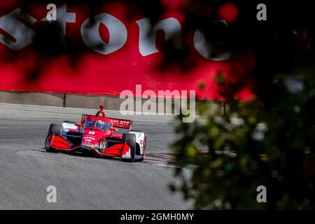 Monterey, California, USA. 18th Sep, 2021. MARCUS ERICSSON (8) of Kumla, Sweden qualifies for the Firestone Grand Prix of Monterey at WeatherTech Raceway Laguna Seca in Monterey, California. (Credit Image: © Kenneth Weisenberger Grindstone/ASP via ZUMA Press Wire) Stock Photo