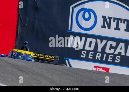 Monterey, California, USA. 18th Sep, 2021. COLTON HERTA (26) of Valencia, Canada qualifies for the Firestone Grand Prix of Monterey at WeatherTech Raceway Laguna Seca in Monterey, California. (Credit Image: © Kenneth Weisenberger Grindstone/ASP via ZUMA Press Wire) Stock Photo