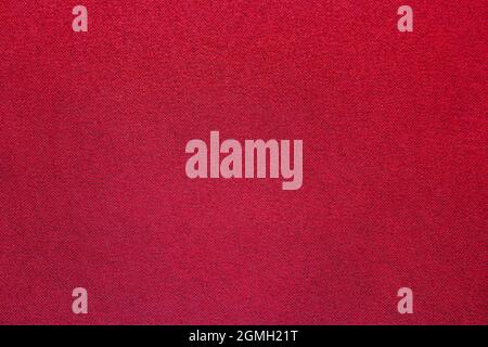 Red linen canvas texture, scarlet textile fabric background Stock Photo