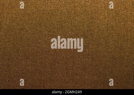 Close-up burlap sack textured background; brown, rustic, woven cloth texture Stock Photo