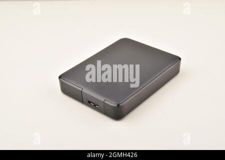 HHD Hard Drive Isolated on White Background Stock Photo