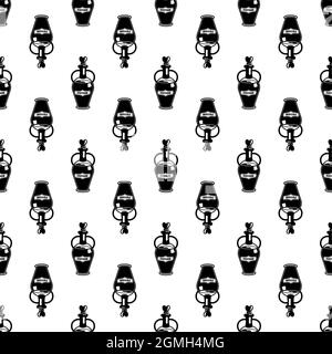 Wine carafe pattern seamless background texture repeat wallpaper geometric vector Stock Vector