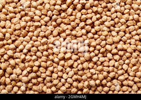 Top view of raw chickpeas texture Stock Photo