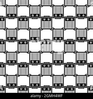 Air cleaner pattern seamless background texture repeat wallpaper geometric vector Stock Vector