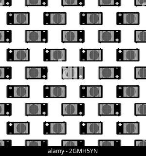 Small window air conditioner pattern seamless background texture repeat wallpaper geometric vector Stock Vector