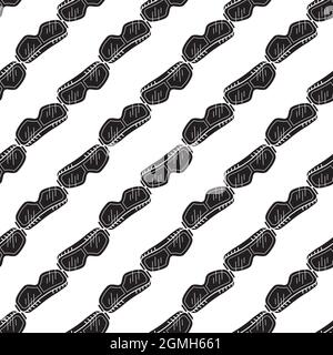 Work goggles pattern seamless background texture repeat wallpaper geometric vector Stock Vector