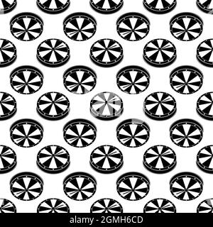 Fortune wheel pattern seamless background texture repeat wallpaper geometric vector Stock Vector
