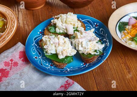 Becarska satrica -  Croatian salad originating from the region of Slavonija and Baranja Stock Photo