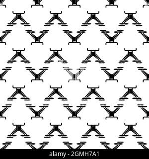 Futuristic drone pattern seamless background texture repeat wallpaper geometric vector Stock Vector