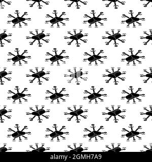 Multi copter drone pattern seamless background texture repeat wallpaper geometric vector Stock Vector