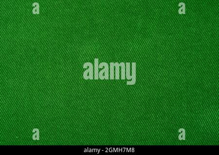 Top view of Green Denim Texture Background Stock Photo