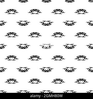 Hexacopter pattern seamless background texture repeat wallpaper geometric vector Stock Vector