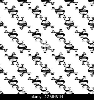 Modern drone pattern seamless background texture repeat wallpaper geometric vector Stock Vector