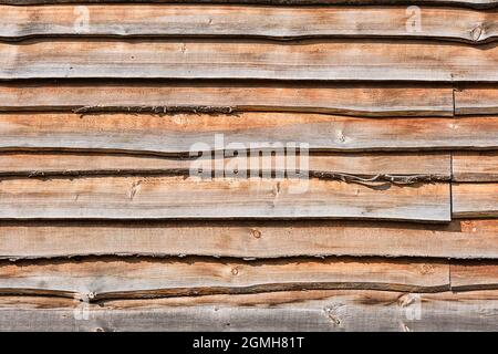 Background from a wall made of wooden planks Stock Photo