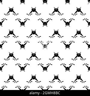 Drone toy pattern seamless background texture repeat wallpaper geometric vector Stock Vector