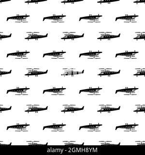 Camo helicopter pattern seamless background texture repeat wallpaper geometric vector Stock Vector