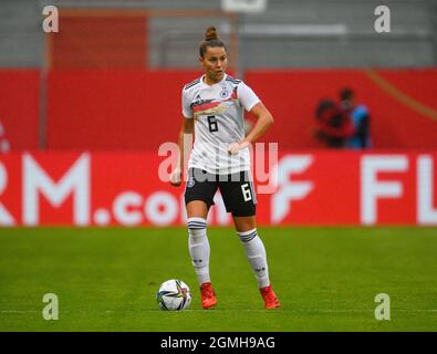 Cottbus, Germany. 18th Sep, 2021. Football, Women: World Cup