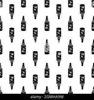 Electronic cigarette bottle liquid pattern seamless background texture repeat wallpaper geometric vector Stock Vector