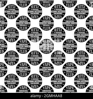 Vape smoking club logo. Simple illustration of vape smoking club vector logo for web design isolated on white background Stock Vector
