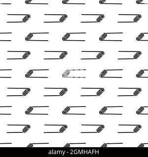 Spiral element cigarette pattern seamless background texture repeat wallpaper geometric vector Stock Vector
