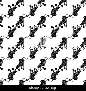 Modern small stroller pattern seamless background texture repeat wallpaper geometric vector Stock Vector