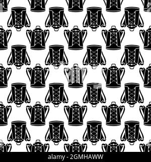 Retro backpack pattern seamless background texture repeat wallpaper geometric vector Stock Vector