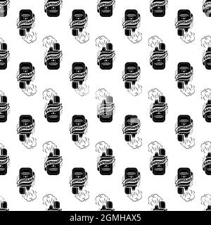 Fashion vape shop logo. Simple illustration of fashion vape shop vector logo for web design isolated on white background Stock Vector