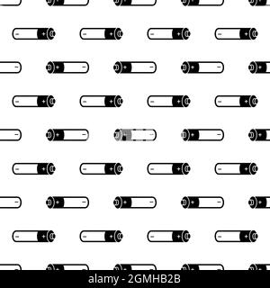 Electronic cigarette battery pattern seamless background texture repeat wallpaper geometric vector Stock Vector