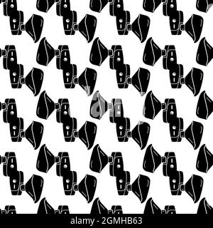 Inhaler tool pattern seamless background texture repeat wallpaper geometric vector Stock Vector