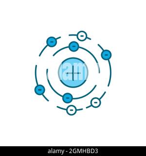 Air formula physics color line icon. Sign for web page, mobile app, button, logo. Editable stroke. Stock Vector