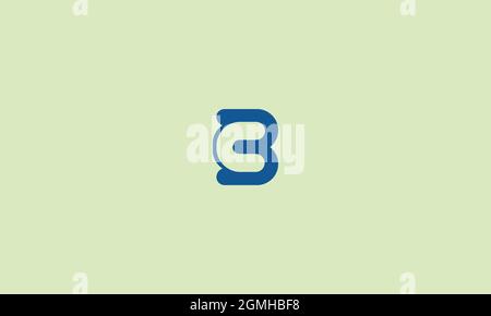 LETTERS CB LOGO DESIGN OR BC LOGO WITH NEGATIVE SPACE EFFECT Stock Vector