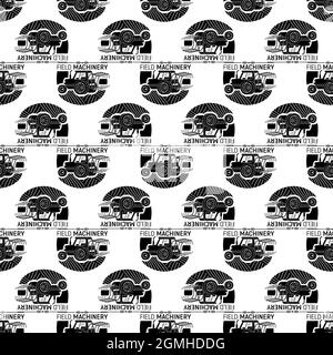 Field machinery logo. Simple illustration of field machinery vector logo for web design isolated on white background Stock Vector