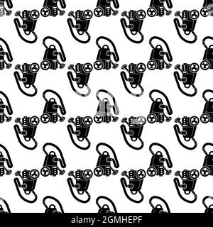 Room vacuum cleaner pattern seamless background texture repeat wallpaper geometric vector Stock Vector