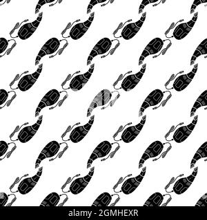 Hand car vacuum cleaner pattern seamless background texture repeat wallpaper geometric vector Stock Vector