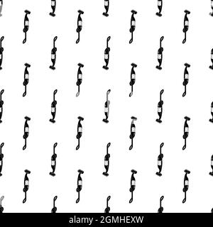 Hand retro vacuum cleaner pattern seamless background texture repeat wallpaper geometric vector Stock Vector