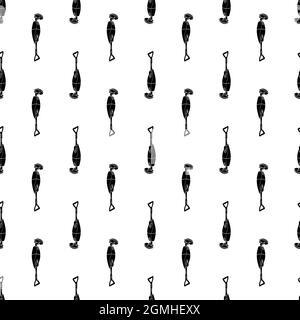 Traditional vacuum cleaner pattern seamless background texture repeat wallpaper geometric vector Stock Vector