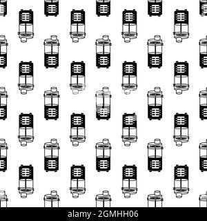 Household food machine pattern seamless background texture repeat wallpaper geometric vector Stock Vector