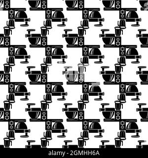 Food mixer pattern seamless background texture repeat wallpaper geometric vector Stock Vector